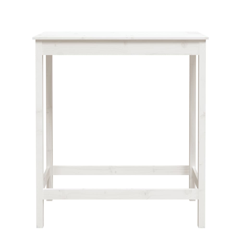 Barbord hvit 100x50x110 cm heltre furu
