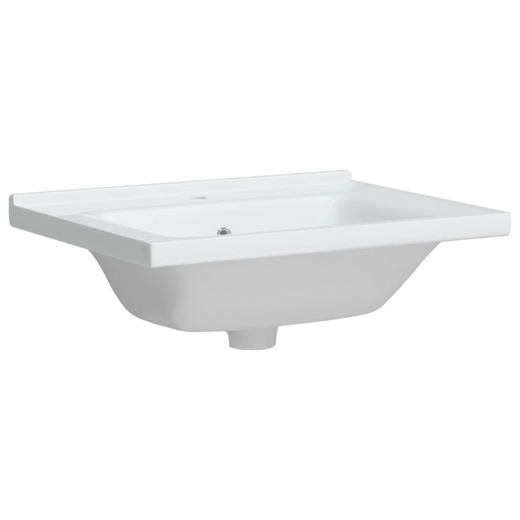 Baderomsvask Hvit 61x48x19,5 cm rektangulær keramikk