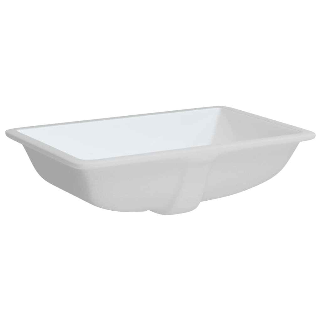 Baderomsvask Hvit 60x40x21 cm rektangulær keramikk