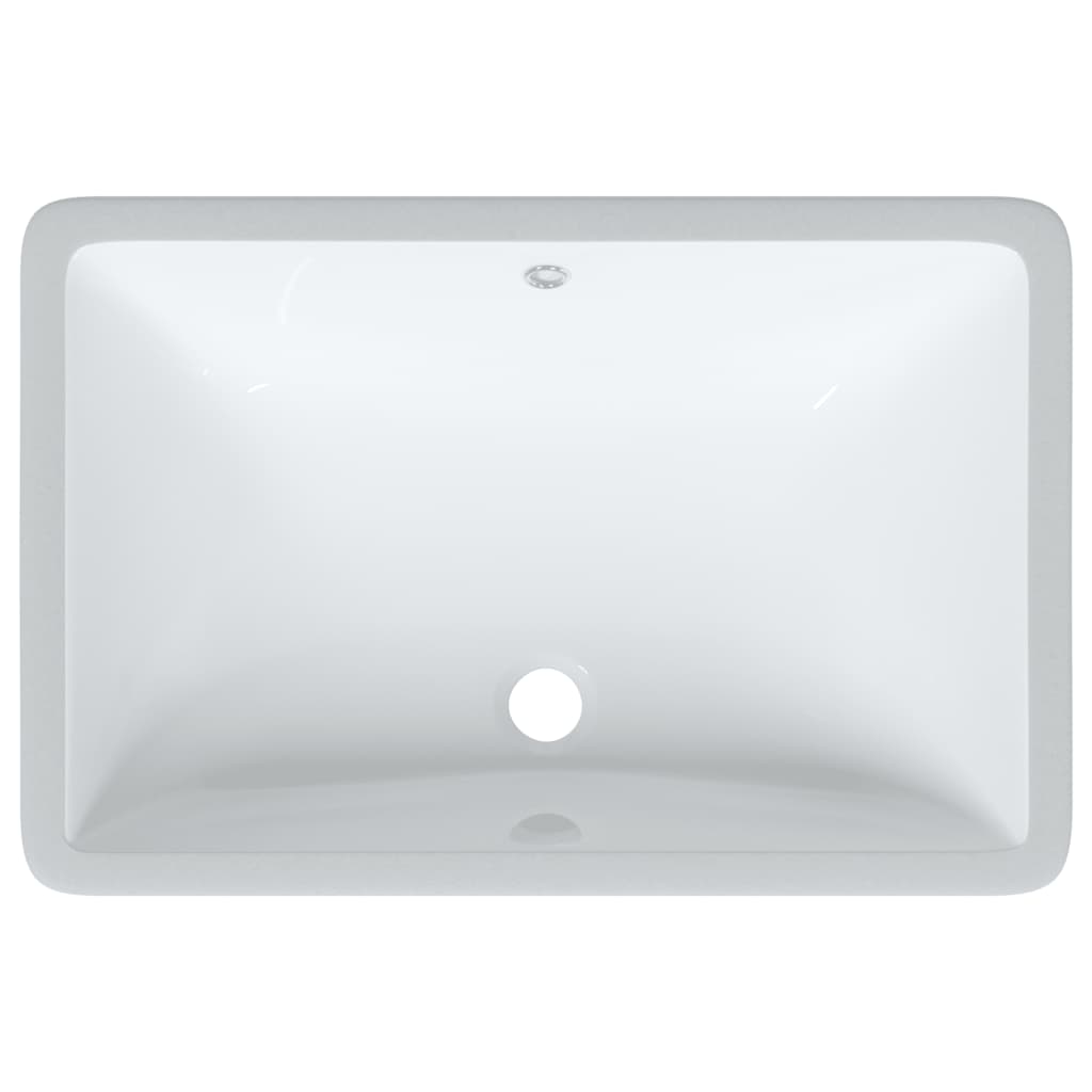 Baderomsvask Hvit 60x40x21 cm rektangulær keramikk