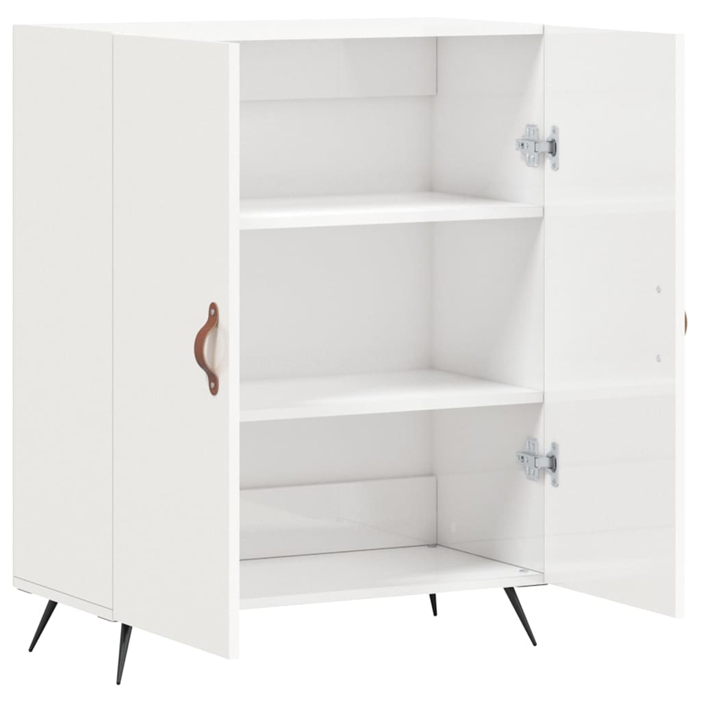 Skjenk Høyglans Hvit 69,5x34x90 cm