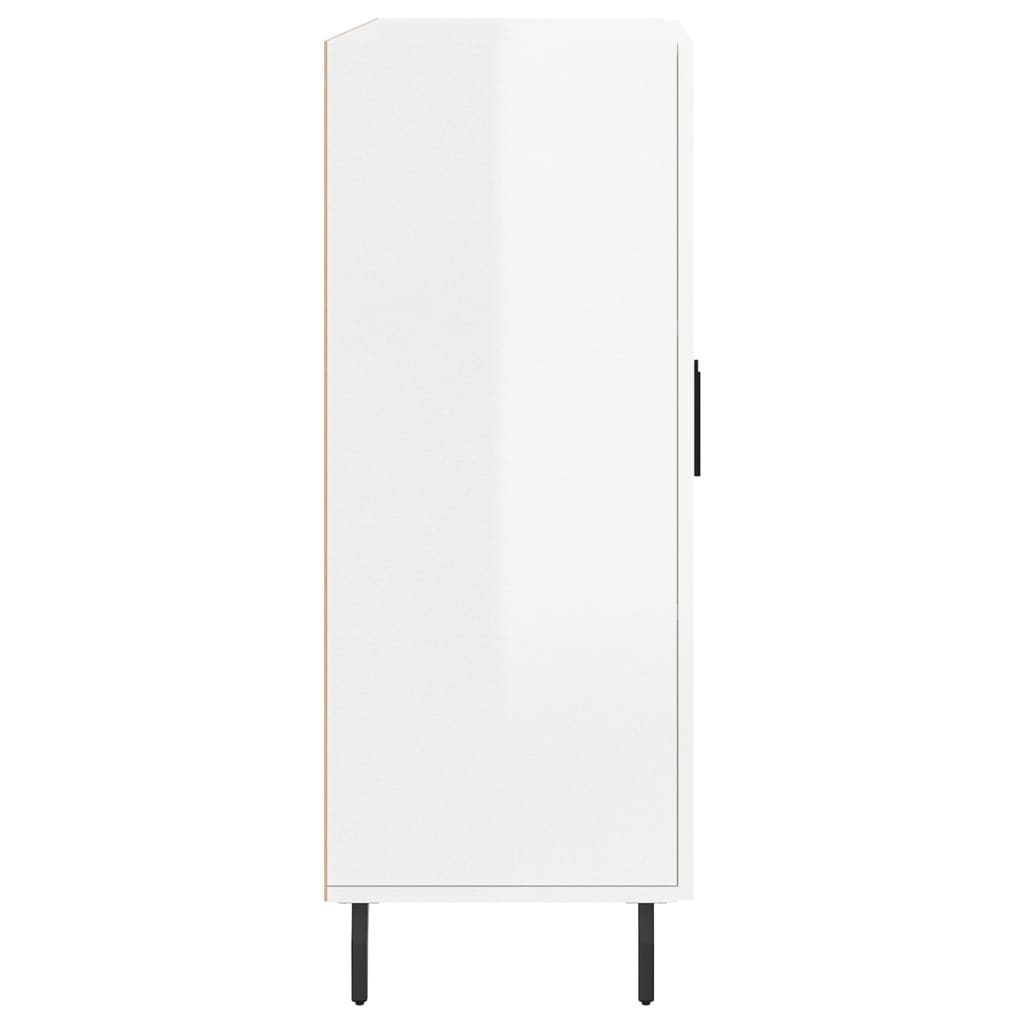 Skjenk Høyglans Hvit 69,5x34x90 cm