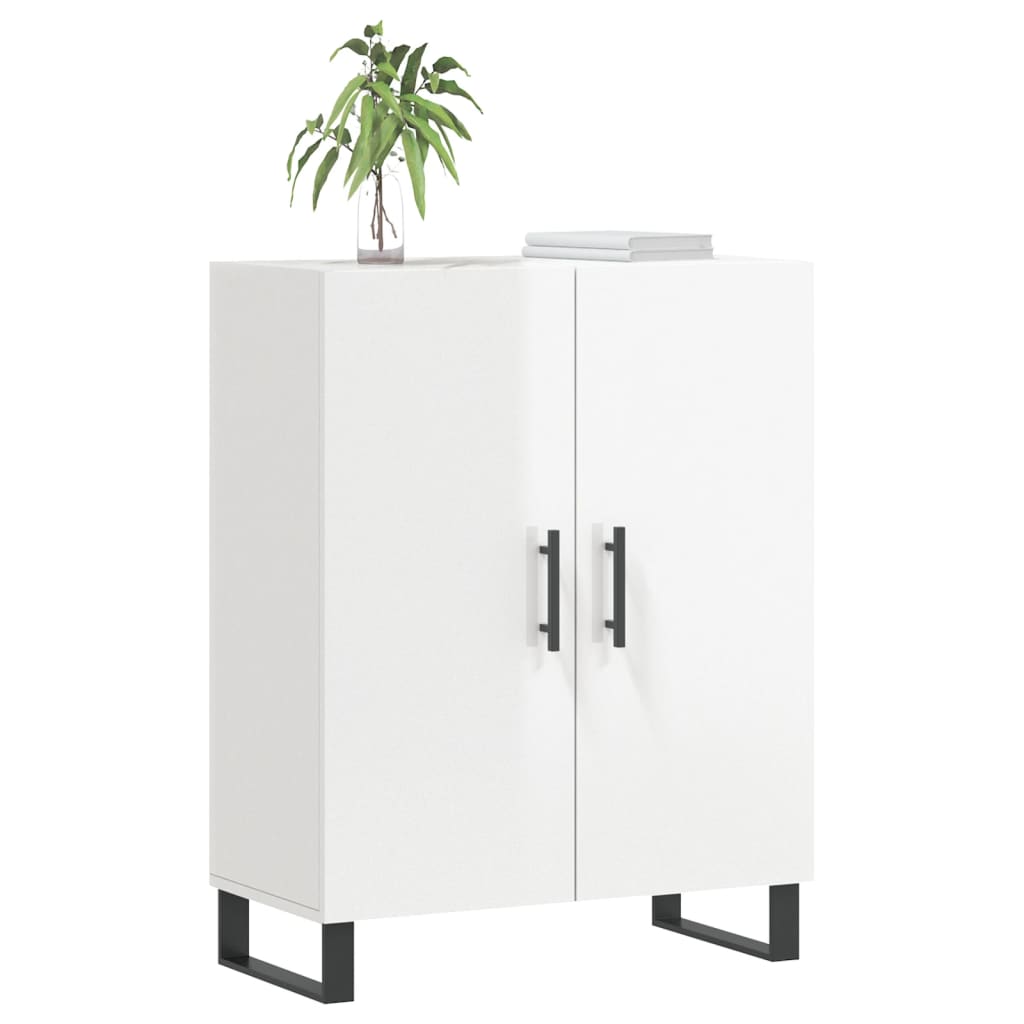 Skjenk Høyglans Hvit 69,5x34x90 cm