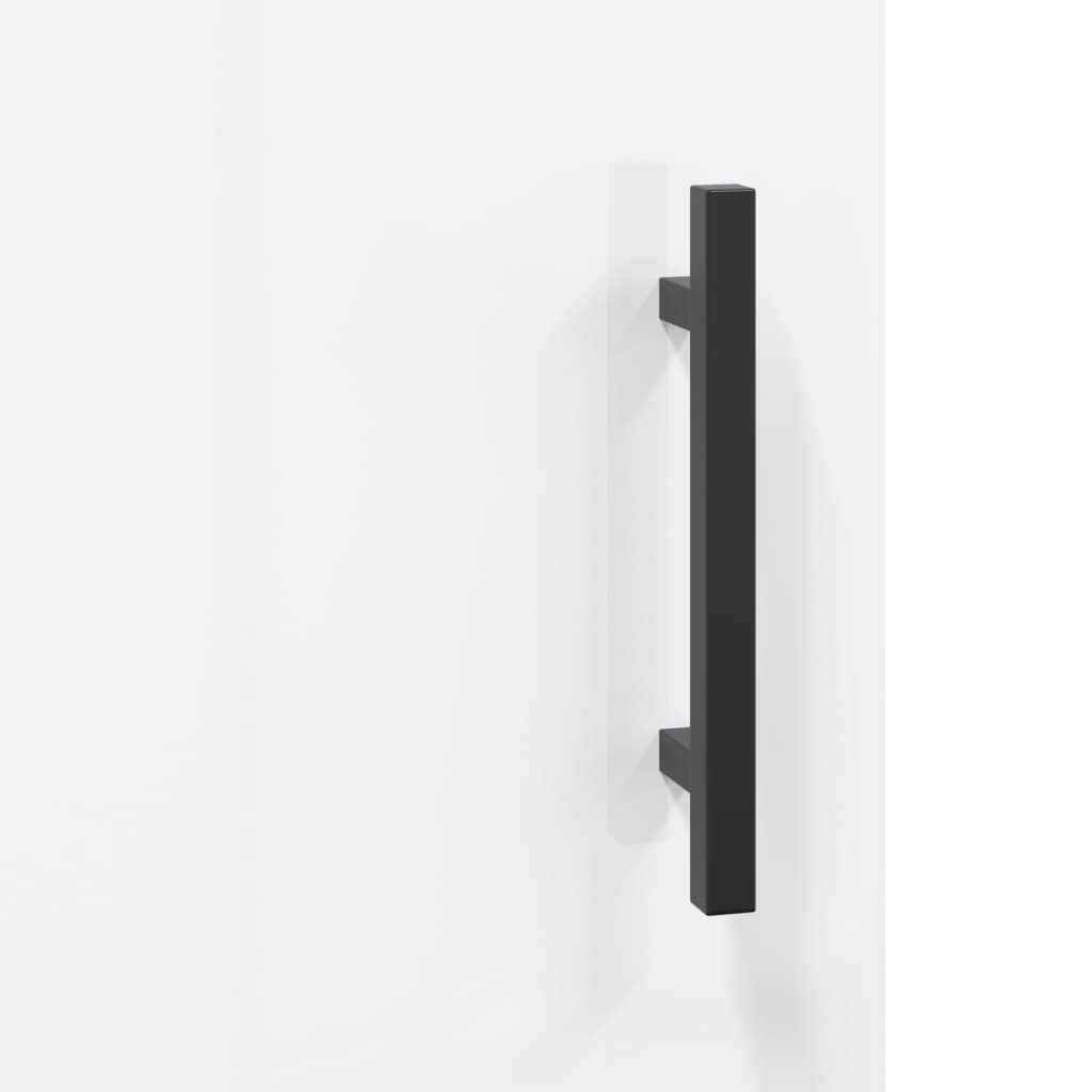 Skjenk Høyglans Hvit 69,5x34x90 cm