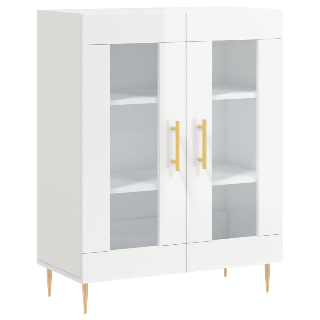 Skjenk Høyglans Hvit 69,5x34x90 cm