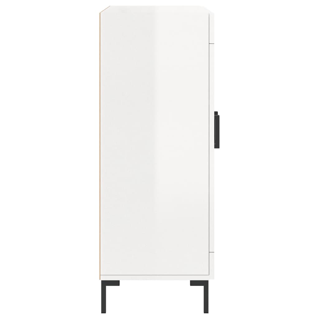 Skjenk Høyglans Hvit 69,5x34x90 cm