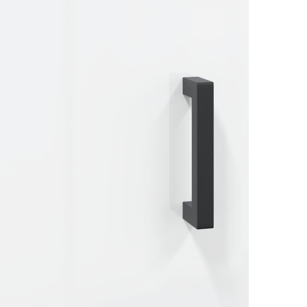 Skjenk Høyglans Hvit 69,5x34x90 cm