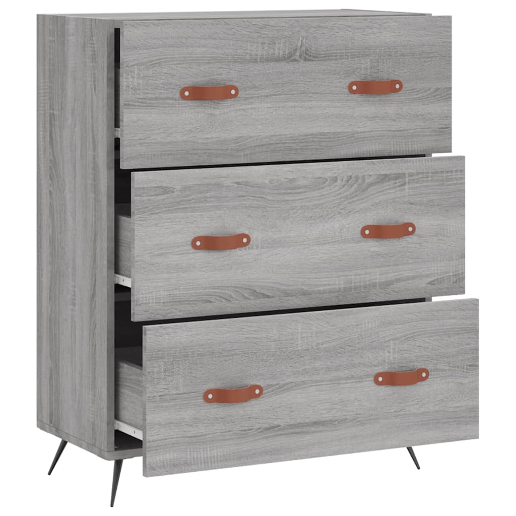 Kommode Sonoma Grå 69,5x34x90 cm