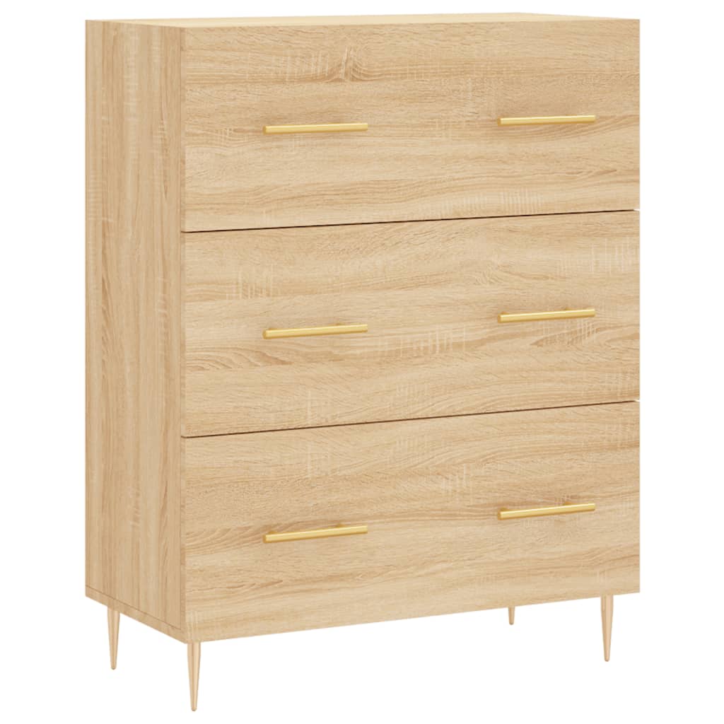 Skjenk sonoma eik 69,5x34x90 cm konstruert tre