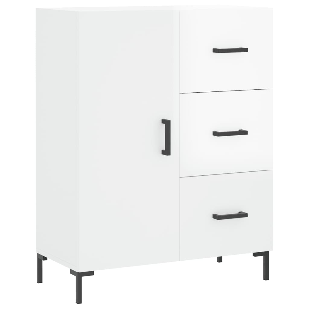 Skjenk Høyglans Hvit 69,5x34x90 cm