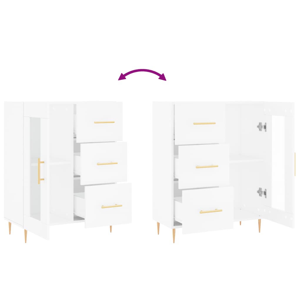 Skjenk Hvit 69,5x34x90 cm