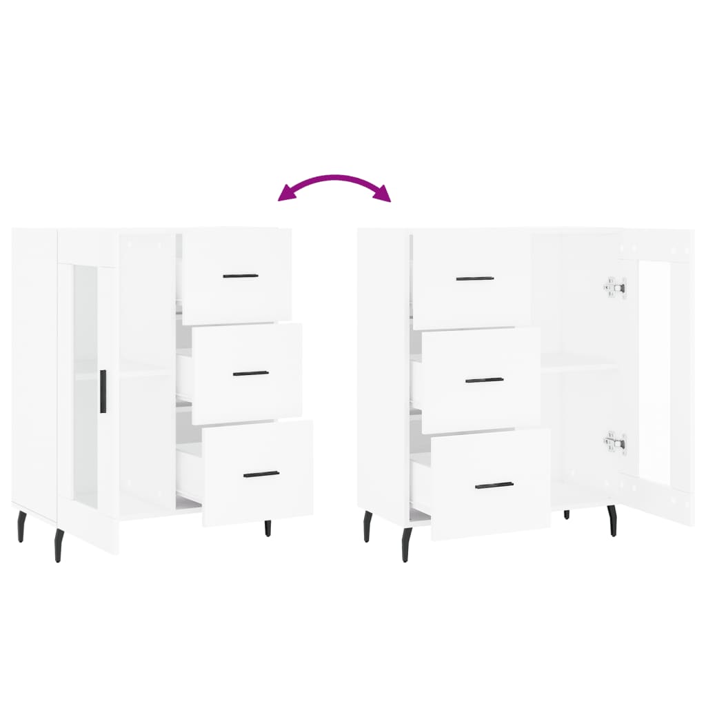 Skjenk Hvit 69,5x34x90 cm