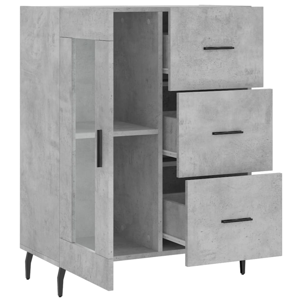 Skjenk Betonggrå 69,5x34x90 cm