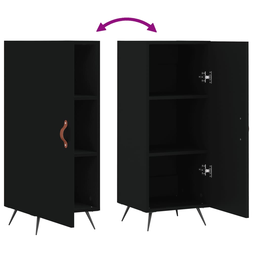 Skjenk Svart 34,5x34x90 cm