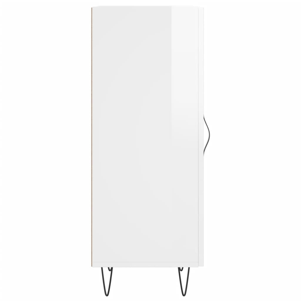 Skjenk Høyglans Hvit 34,5x34x90 cm