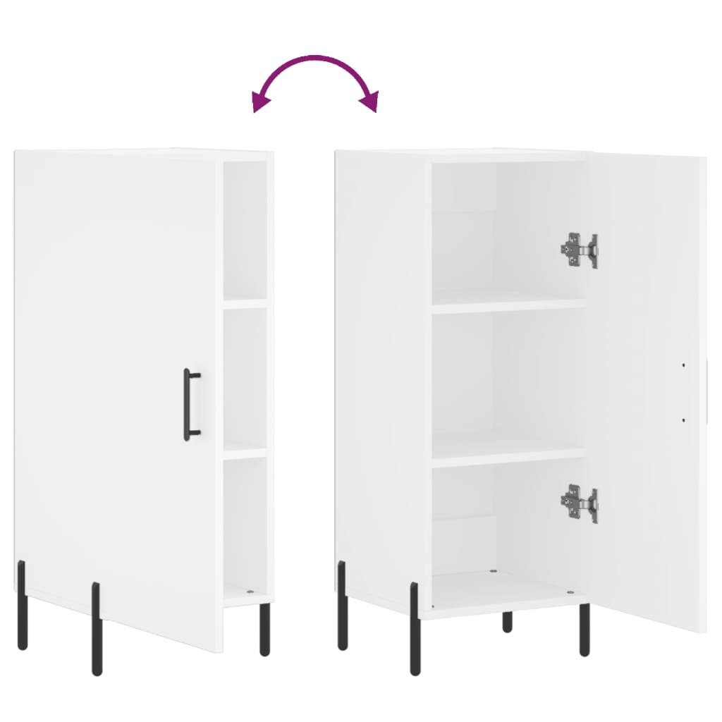 Skjenk Hvit 34,5x34x90 cm