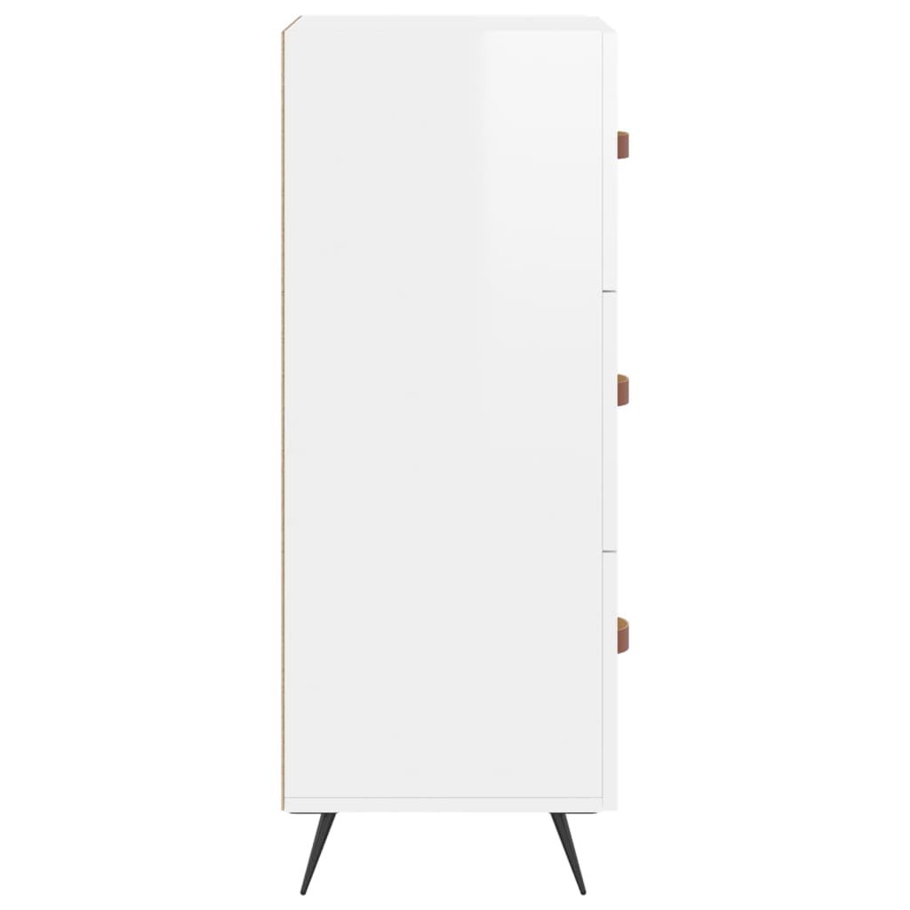 Skjenk Høyglans Hvit 34,5x34x90 cm