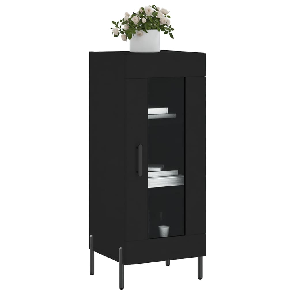 Skjenk Svart 34,5x34x90 cm