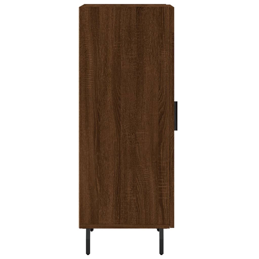 Skjenk brun eik 34,5x34x90 cm konstruert tre