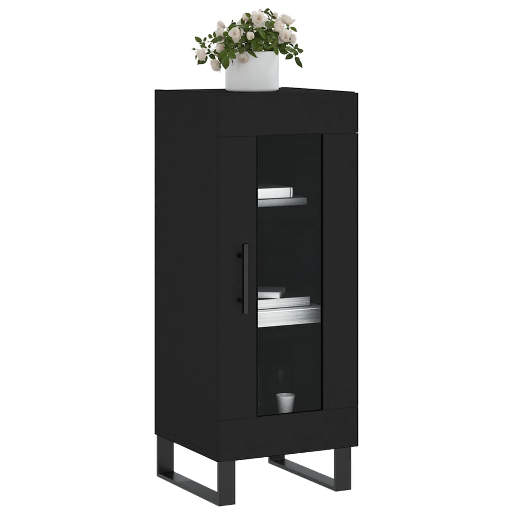 Skjenk Svart 34,5x34x90 cm