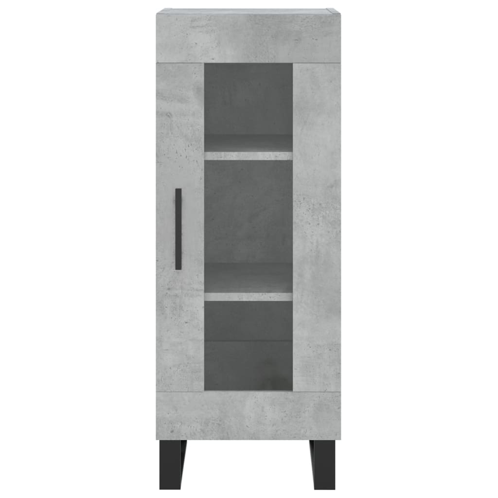 Skjenk betonggrå 34,5x34x90 cm konstruert tre