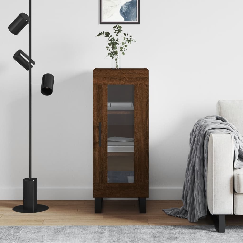 Skjenk Brun Eik 34,5x34x90 cm