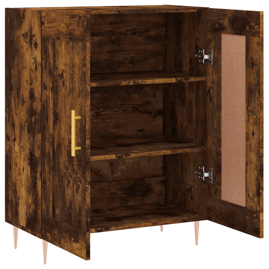 Skjenk røkt eik 69,5x34x90 cm konstruert tre