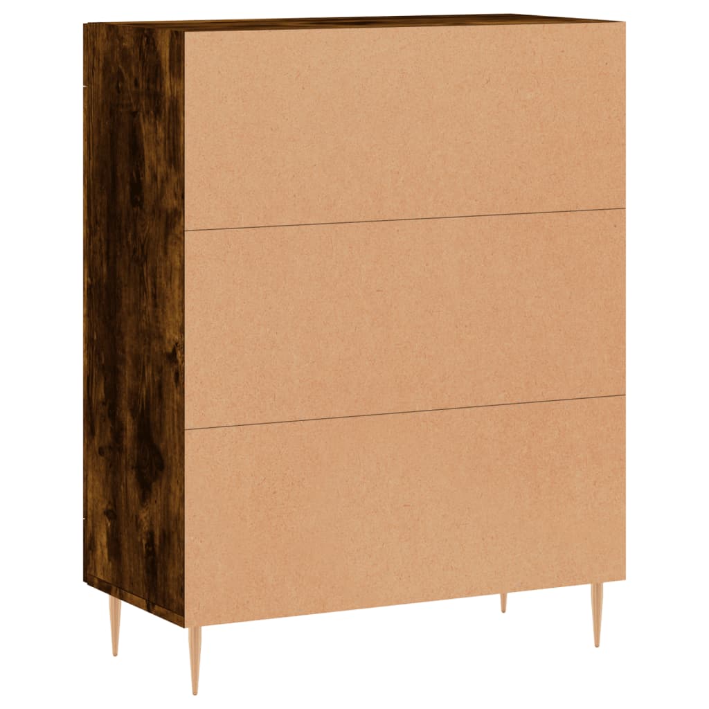 Skjenk røkt eik 69,5x34x90 cm konstruert tre