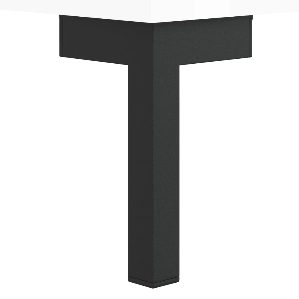 Skjenk Høyglans Hvit 69,5x34x90 cm