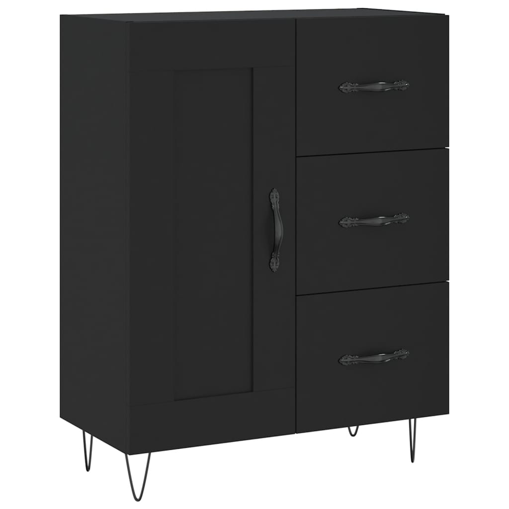Skjenk Svart 69,5x34x90 cm