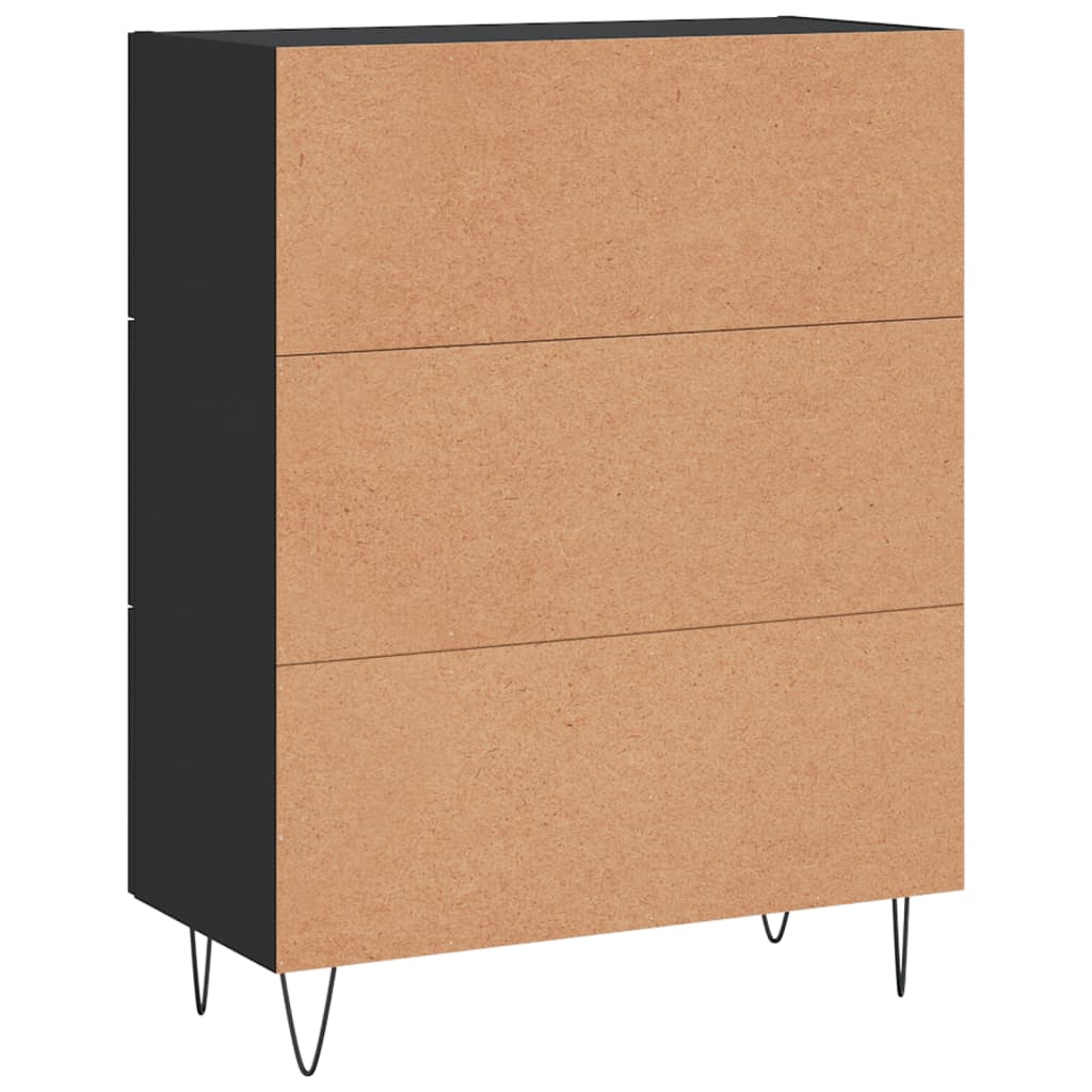 Skjenk Svart 69,5x34x90 cm