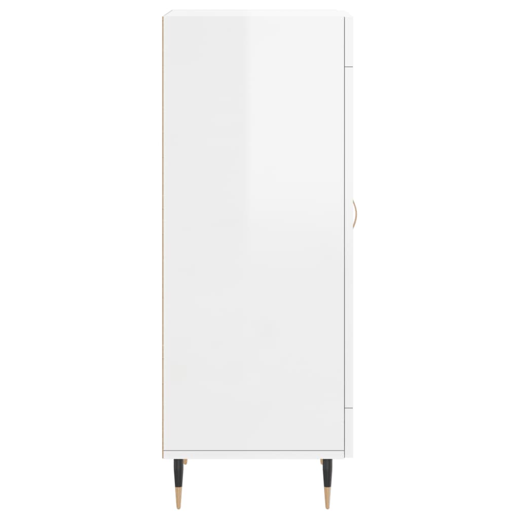 Skjenk Høyglans Hvit 34,5x34x90 cm