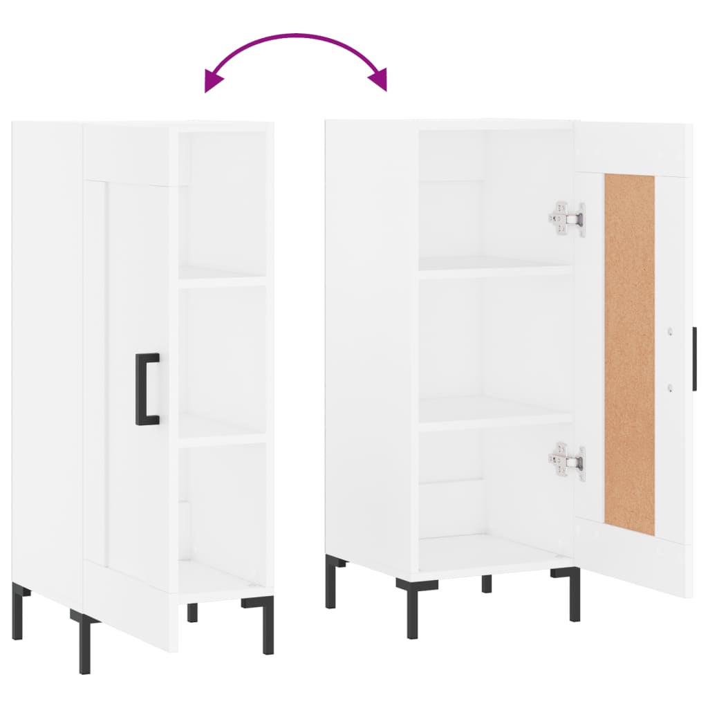 Skjenk Hvit 34,5x34x90 cm