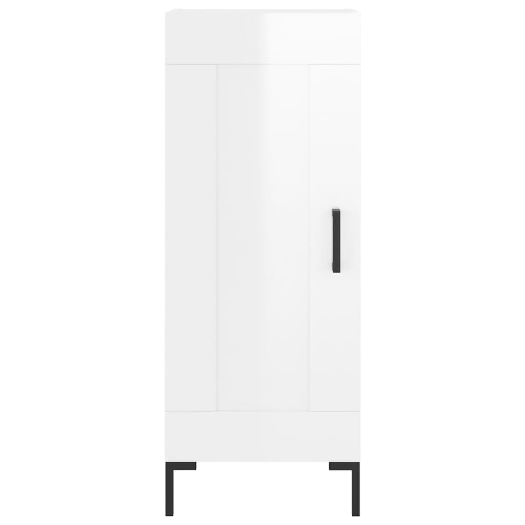 Skjenk Høyglans Hvit 34,5x34x90 cm