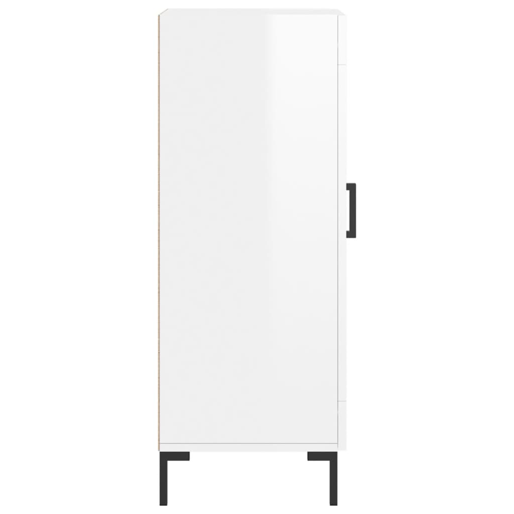 Skjenk Høyglans Hvit 34,5x34x90 cm