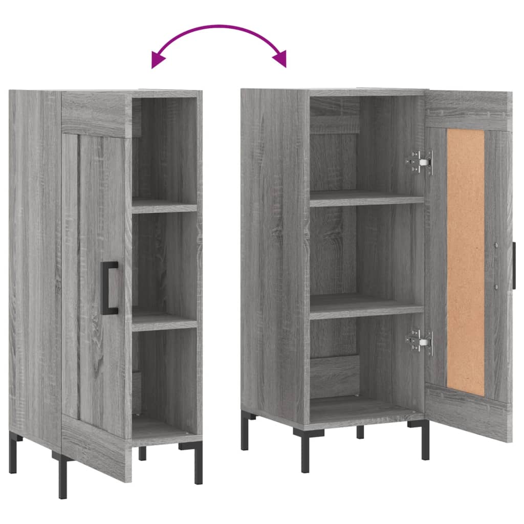 Skjenk Sonoma Grå 34,5x34x90 cm