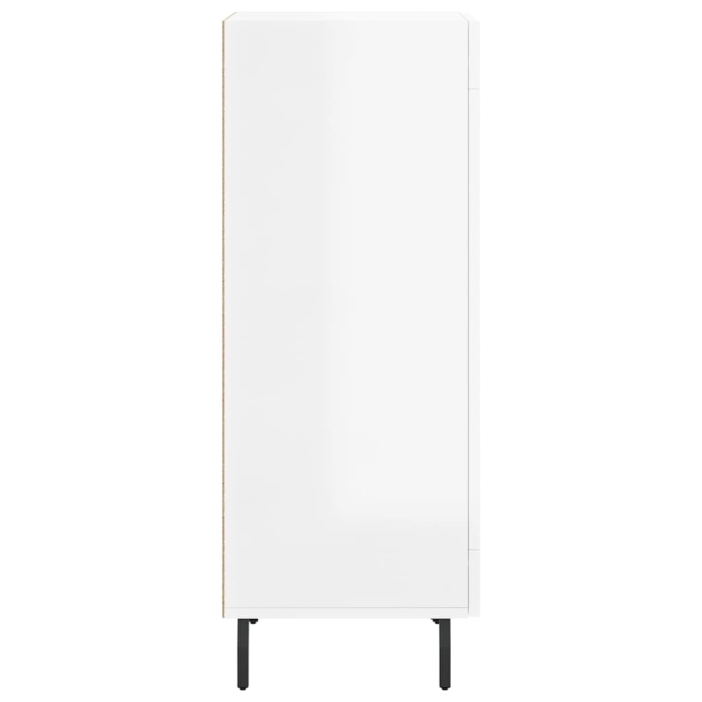 Skjenk Høyglans Hvit 34,5x34x90 cm