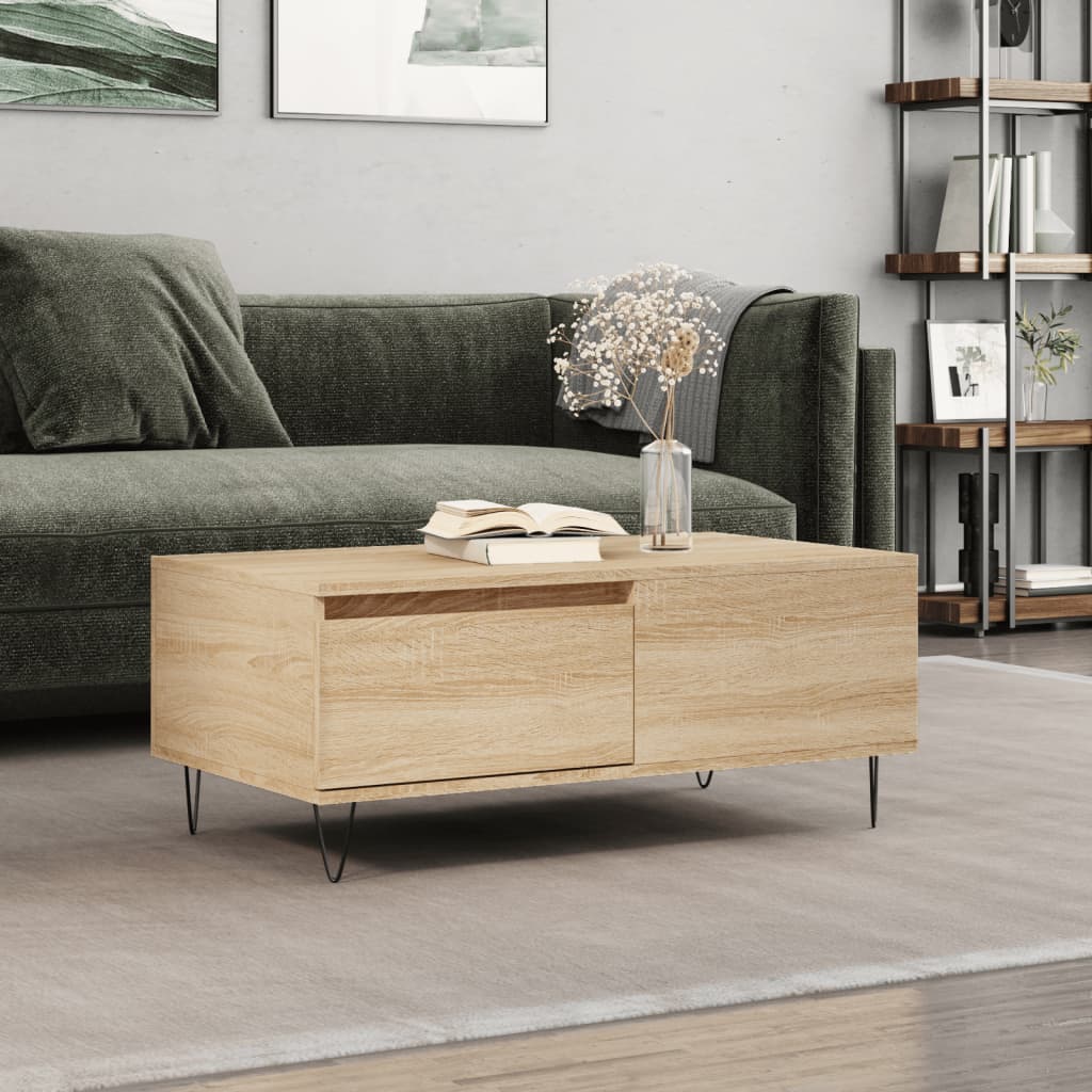 Salongbord Sofabord Sonoma Eik 90x50x36,5 cm