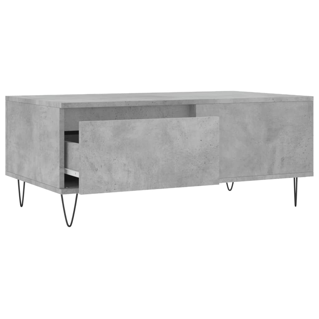 Salongbord Sofabord Betonggrå 90x50x36,5 cm