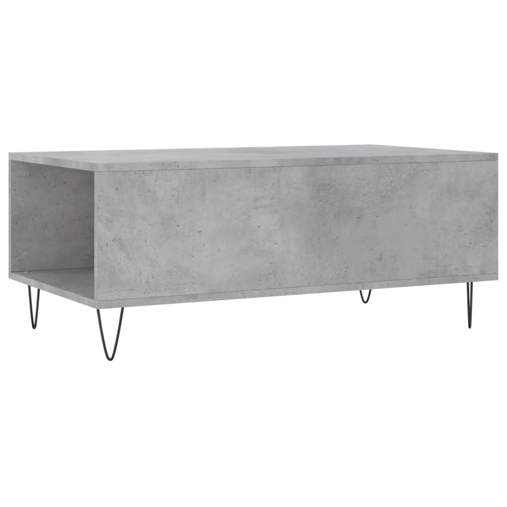 Salongbord Sofabord Betonggrå 90x50x36,5 cm