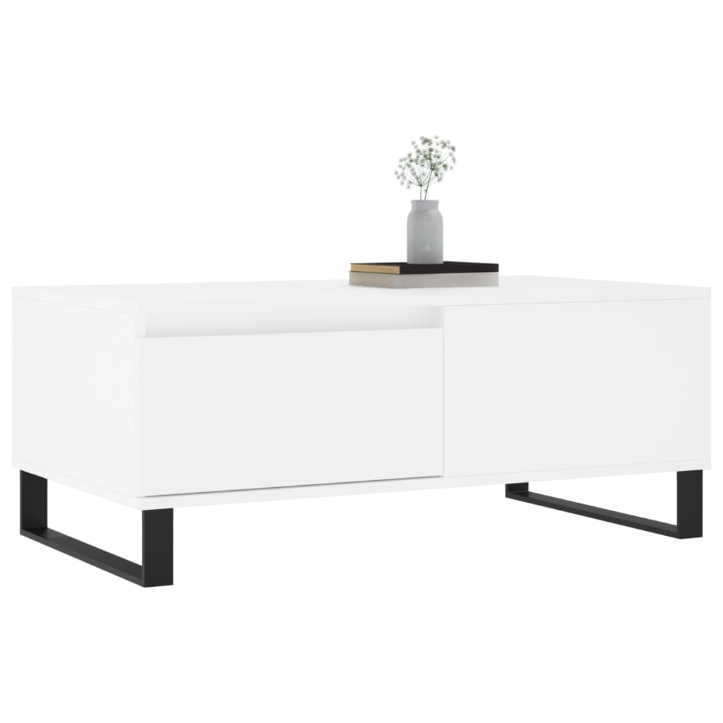 Salongbord Sofabord Hvit 90x50x36,5 cm