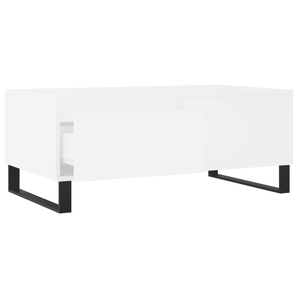Salongbord Sofabord Hvit 90x50x36,5 cm