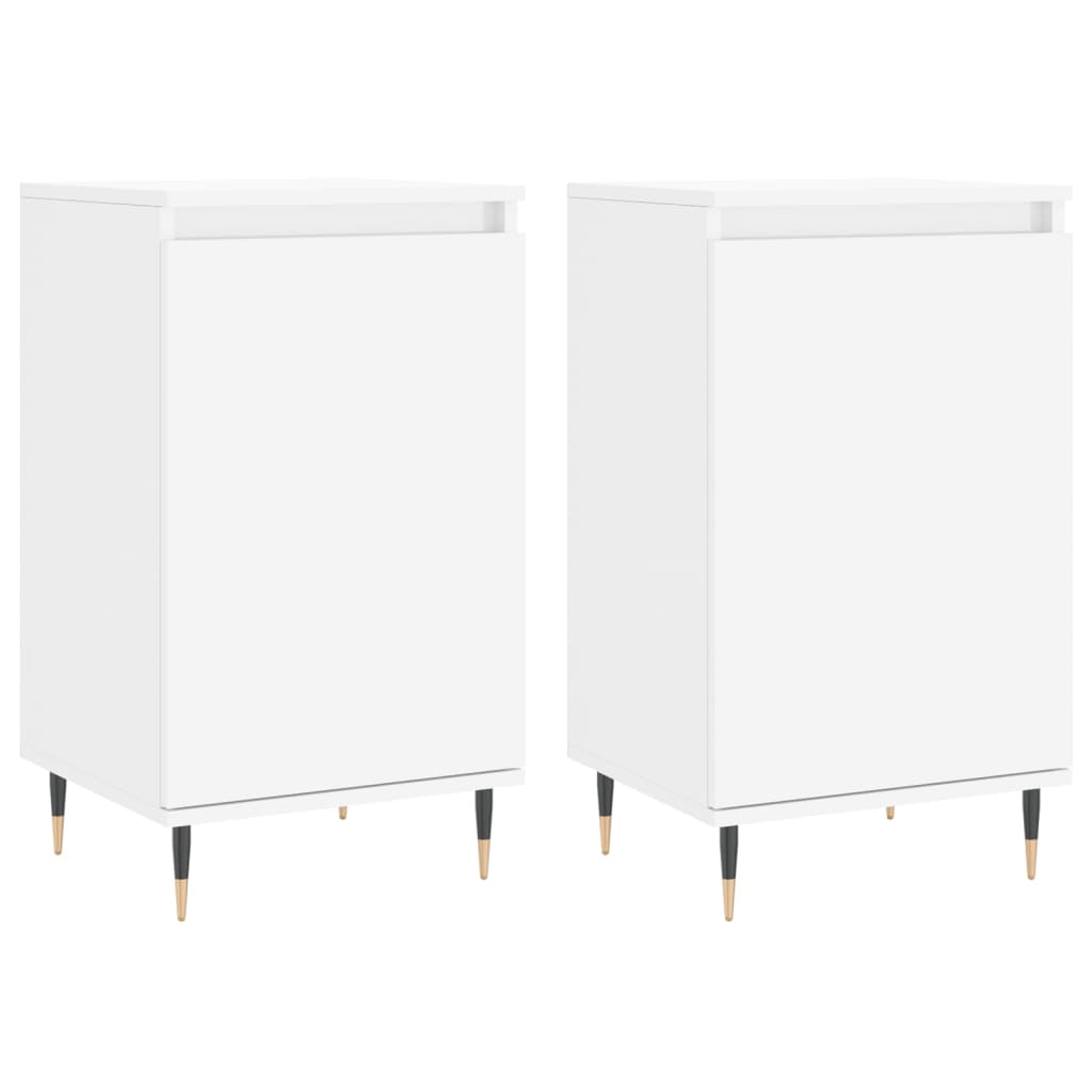 Kommode Hvit 2 stk 40x35x70 cm