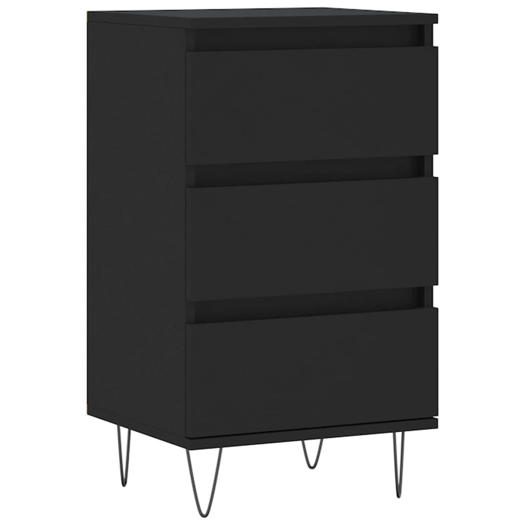 Kommode Svart 40x35x70 cm