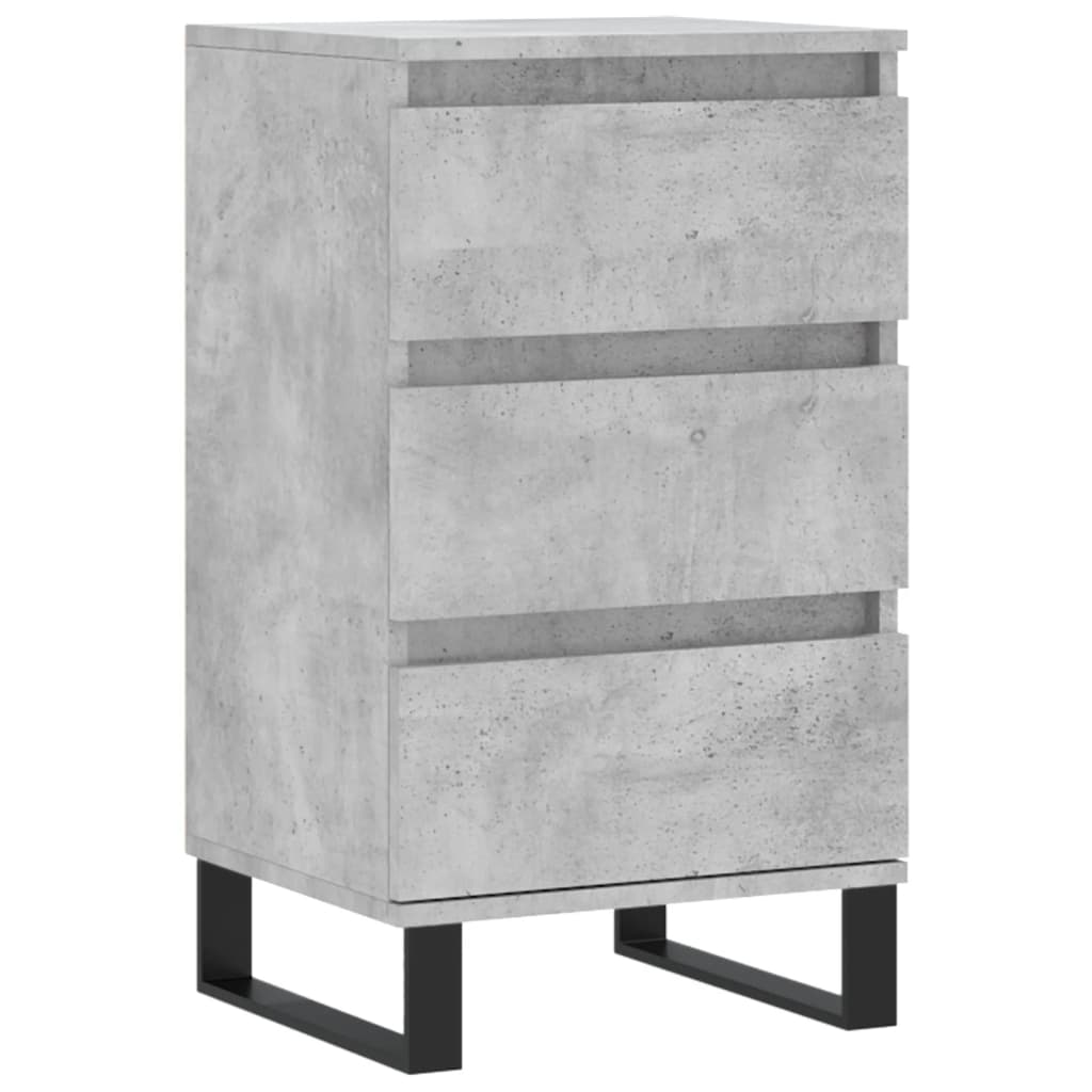 Skjenk betonggrå 40x35x70 cm konstruert tre
