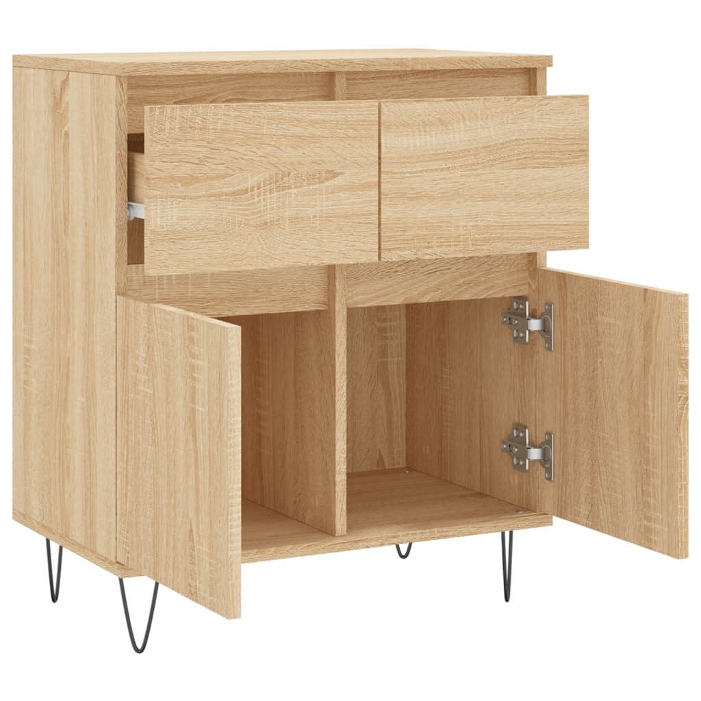 Skjenk sonoma eik 60x35x70 cm konstruert tre