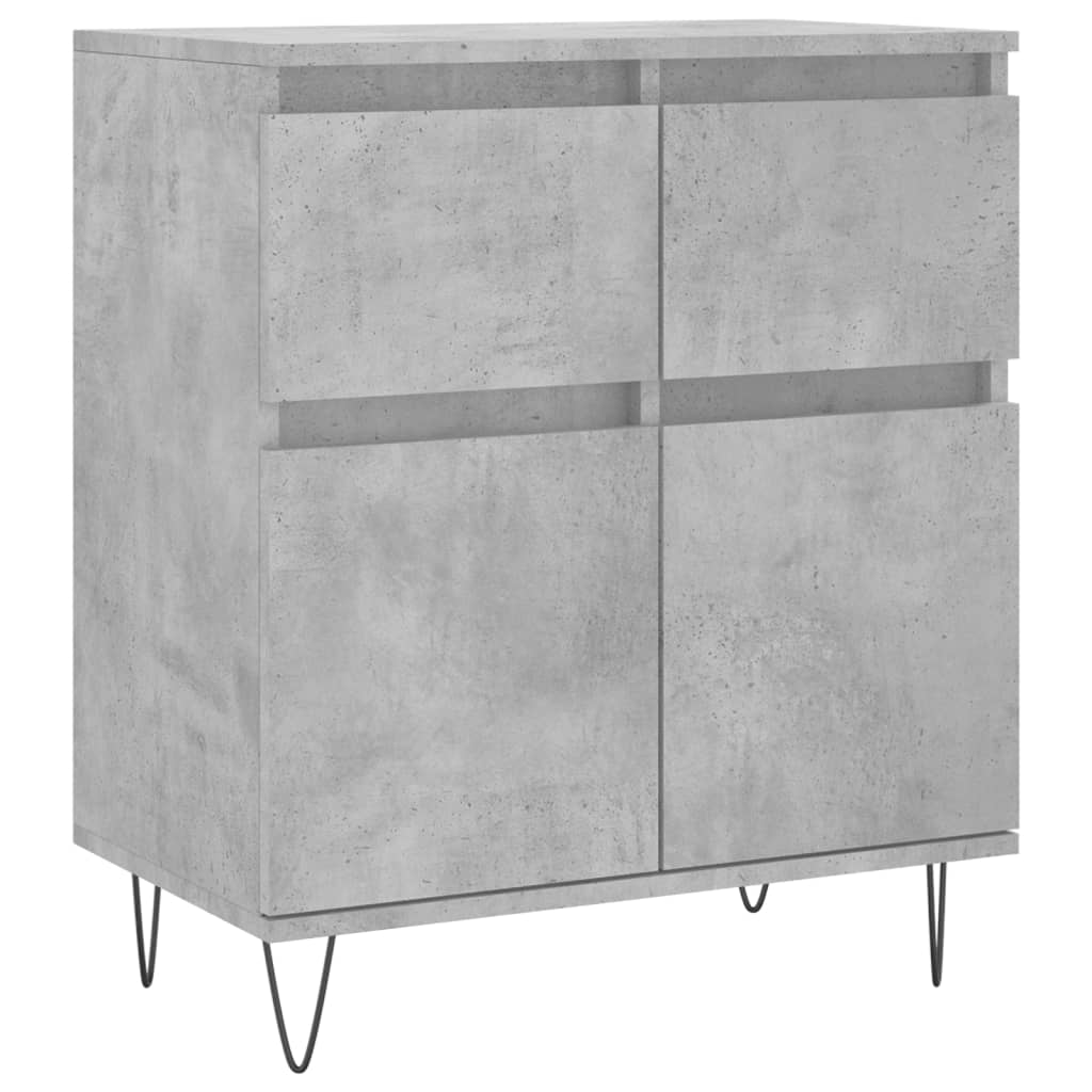 Kommode Betonggrå 60x35x70 cm