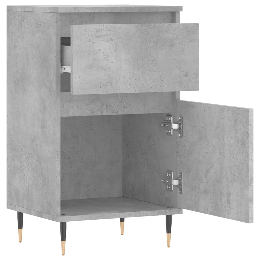 Kommode Betonggrå 2 stk 40x35x70 cm