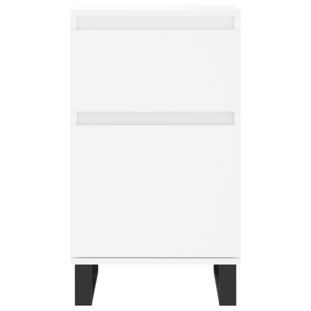 Skjenk hvit 40x35x70 cm konstruert tre