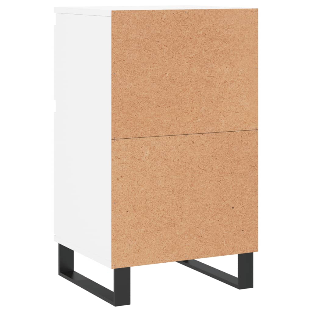 Skjenk hvit 40x35x70 cm konstruert tre